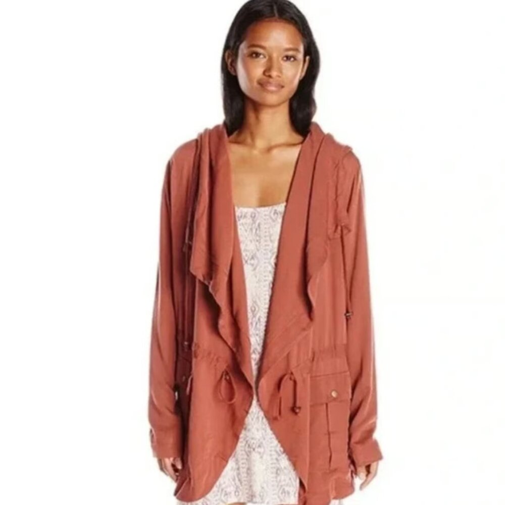 Billabong Lightweight Hooded Open Front Utility Jacket